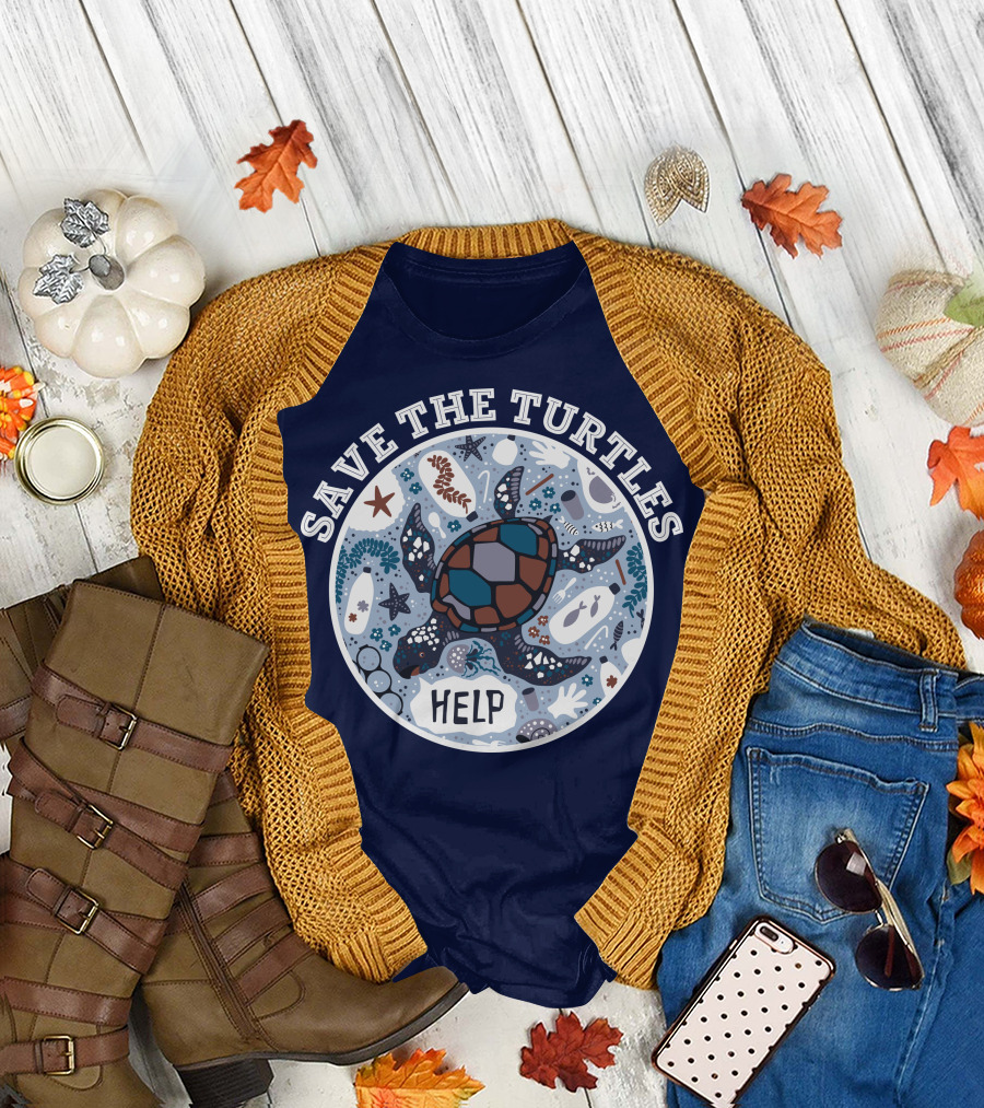 Save the Turtles Help Ocean Animal Rescue Campaign T-Shirt