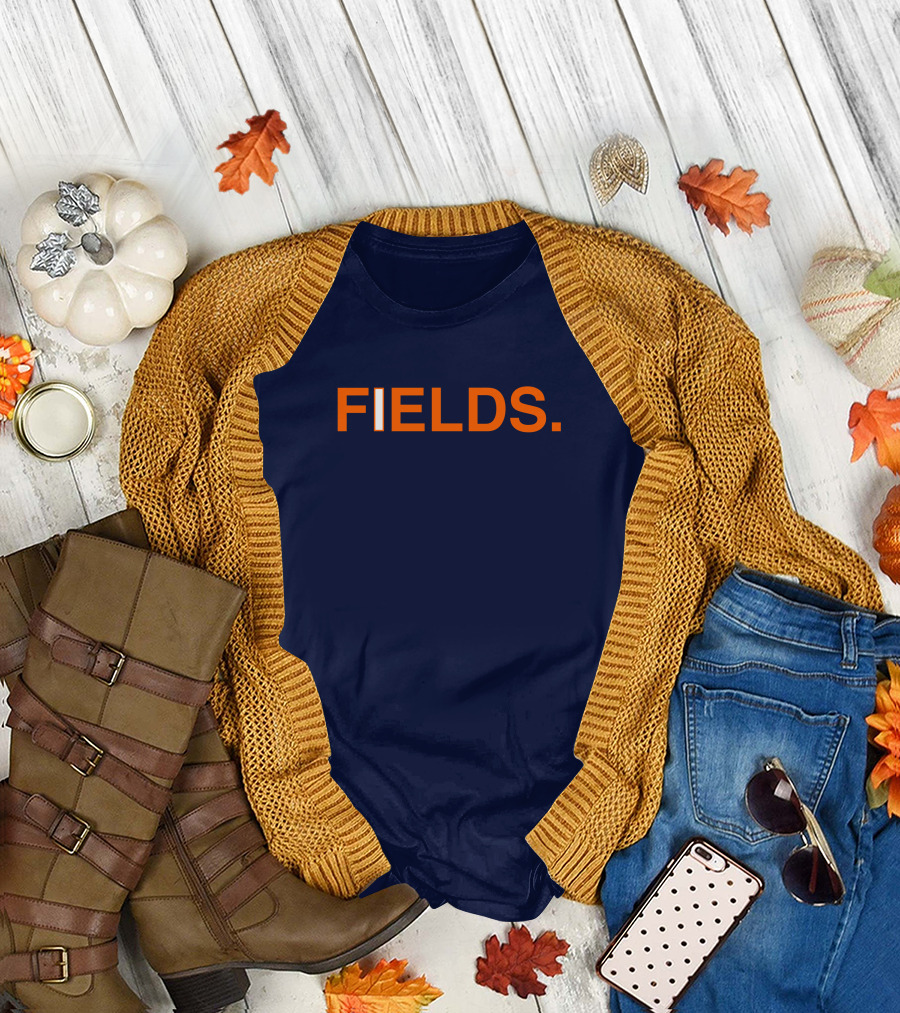 FIELDS Obvious Fields Bold Text Navy Blue T-Shirt