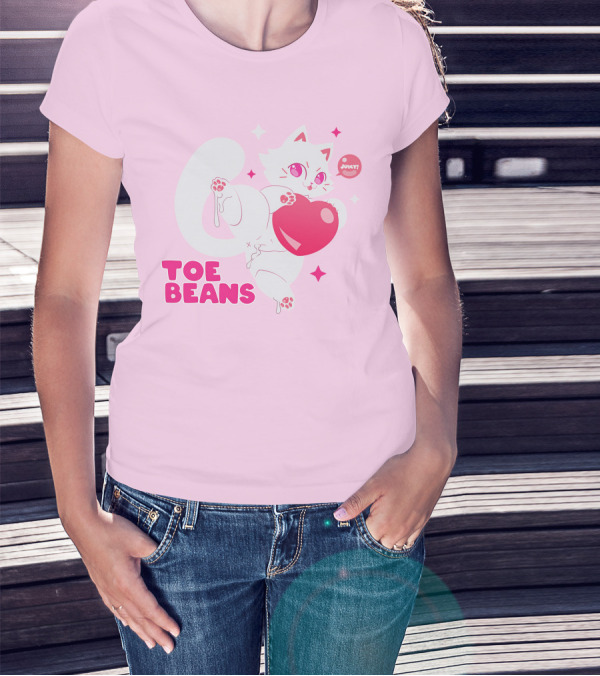Toe Beans Juicy Cat Candy Heart Kawaii T-Shirt