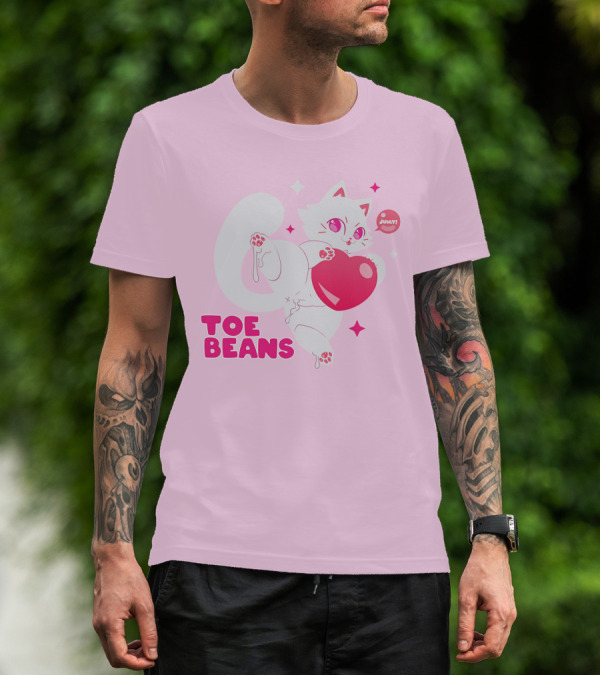 Toe Beans Juicy Cat Candy Heart Kawaii T-Shirt