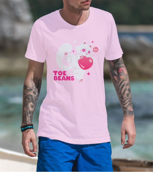 Toe Beans Juicy Cat Candy Heart Kawaii T-Shirt