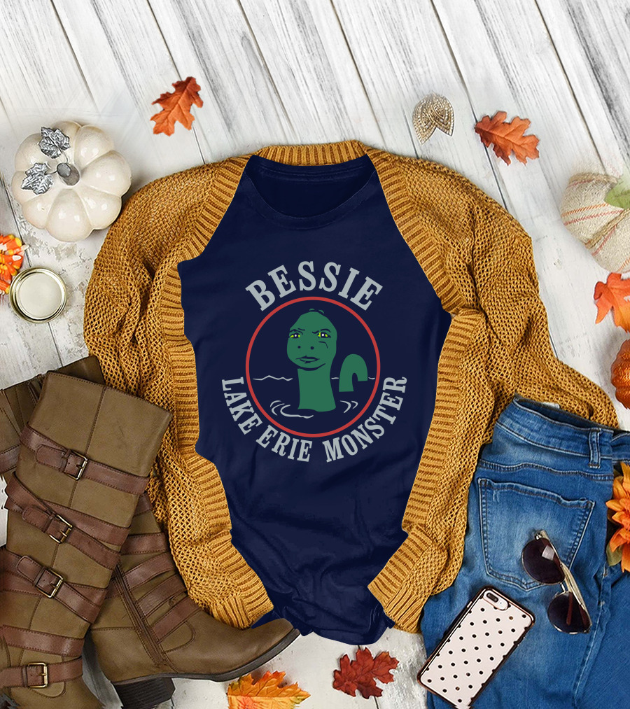 Bessie Lake Erie Monster Homage Store Merch Paula Fett T-Shirt