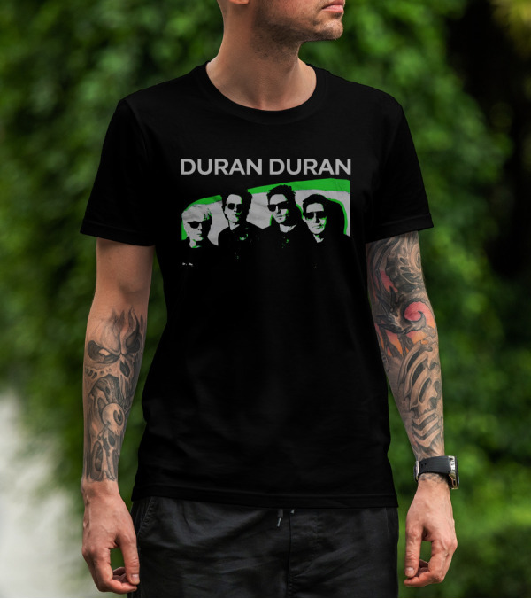 Duran Duran Bandshot Green Image Merch T-Shirt