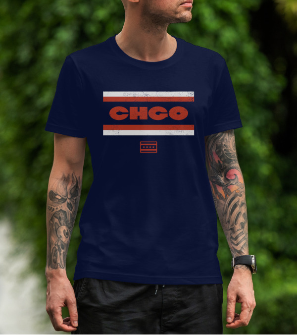 Chgo Locker Merch Chgo Midway Retro Stripe T-Shirt