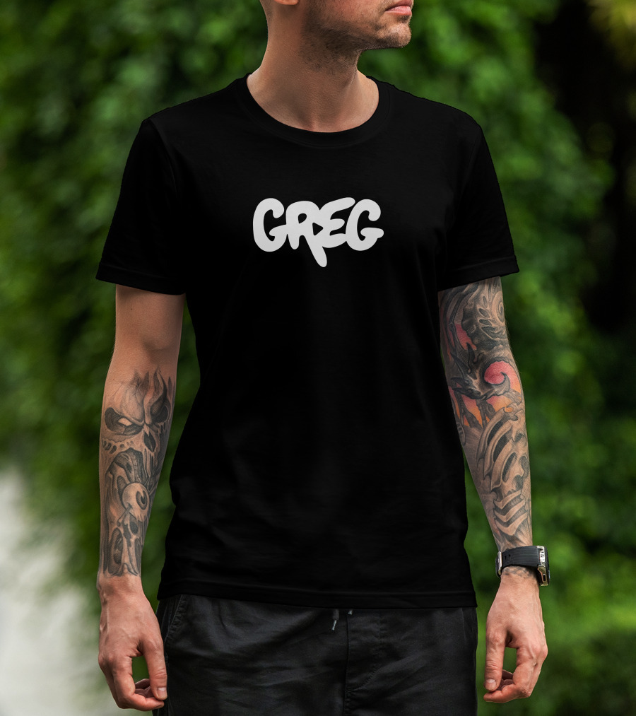 Danny Gonzalez Official Store Greg Text T-Shirt