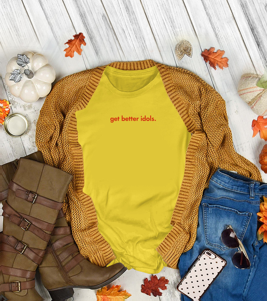 Bailey Sarian Merch Get Better Idols Red Text T-Shirt