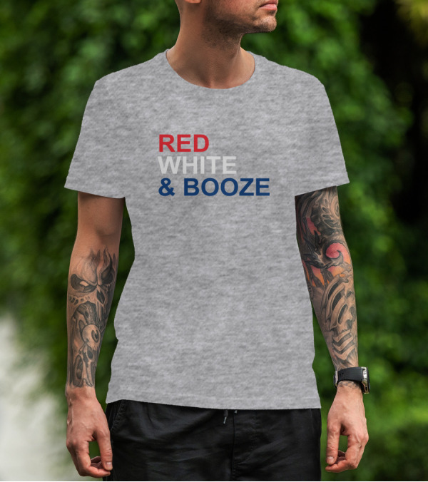 RED WHITE AND BOOZE Tim Young Merch T-Shirt