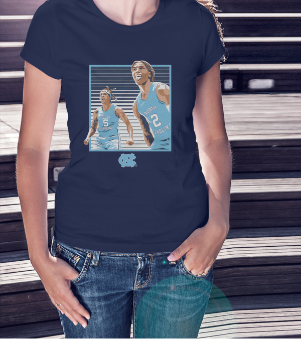 UNC Basketball Armando Bacot Caleb Love North Carolina Tar Heels T-Shirt