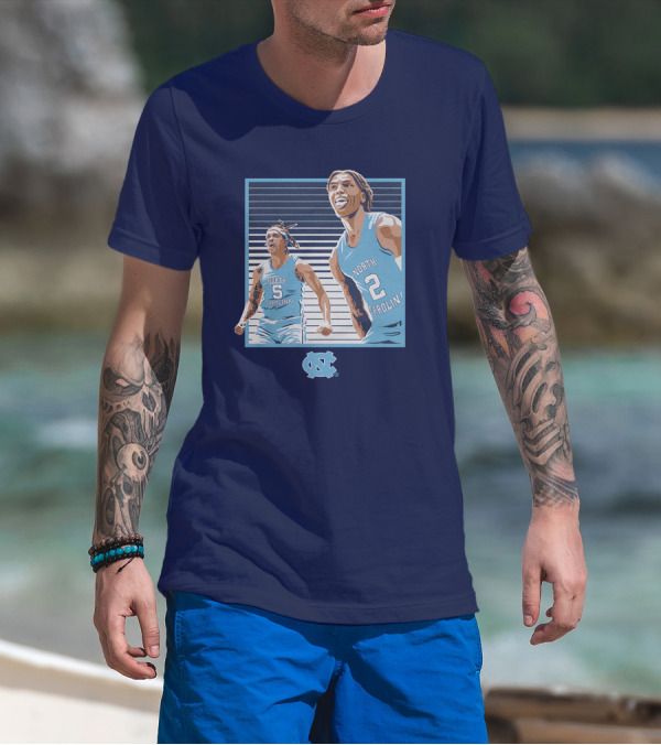 UNC Basketball Armando Bacot Caleb Love North Carolina Tar Heels T-Shirt