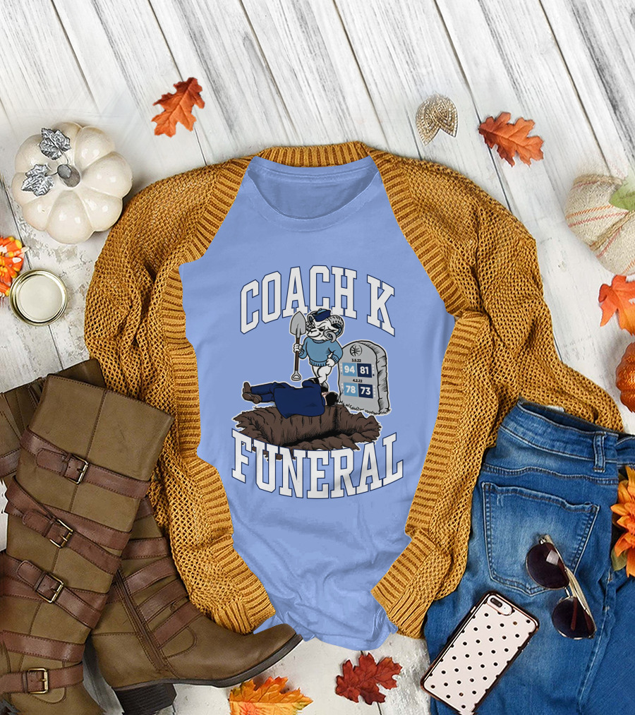 Coach K Funeral Duke Rivalry Dave Portnoy T-Shirt