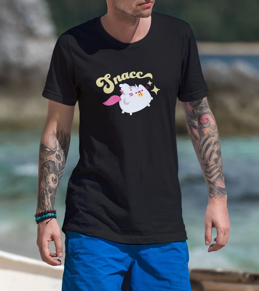 Snacc Super Pusheenicorn Pusheen The Cat With Stars And Wings T-Shirt