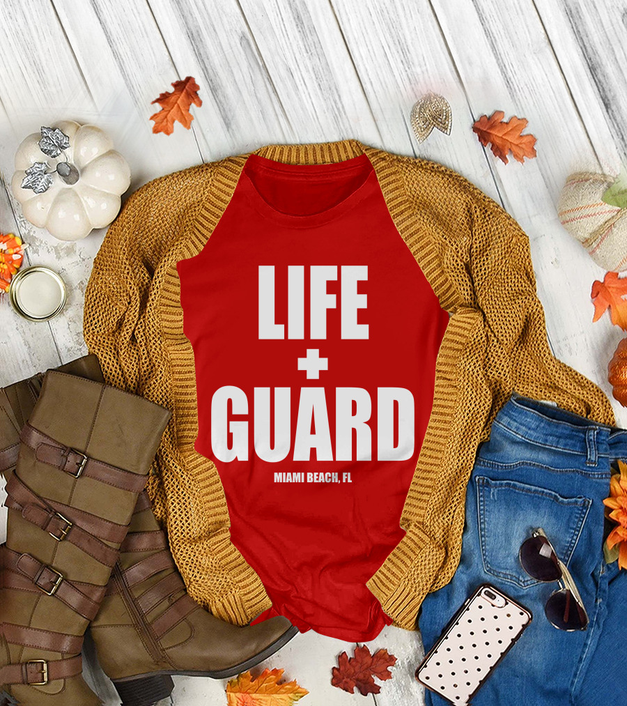 Lifeguard Miami Beach FL Thomas Sanders T-Shirt