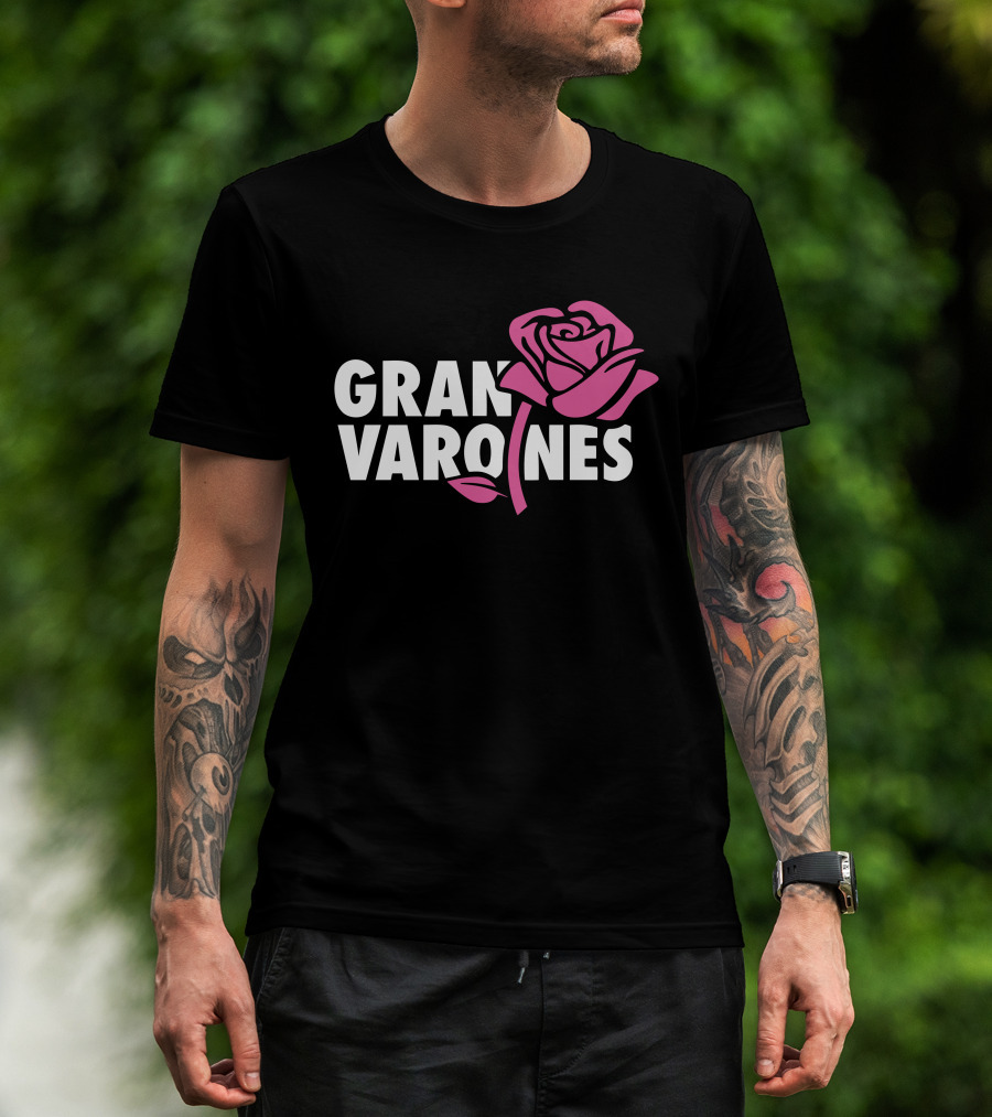 Gran Varones Rose Graphic Merch T-Shirt