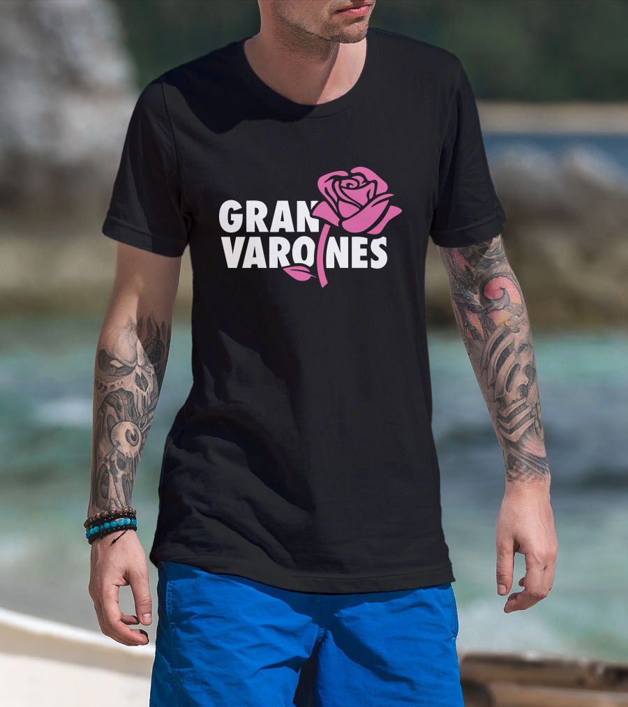 Gran Varones Rose Graphic Merch T-Shirt