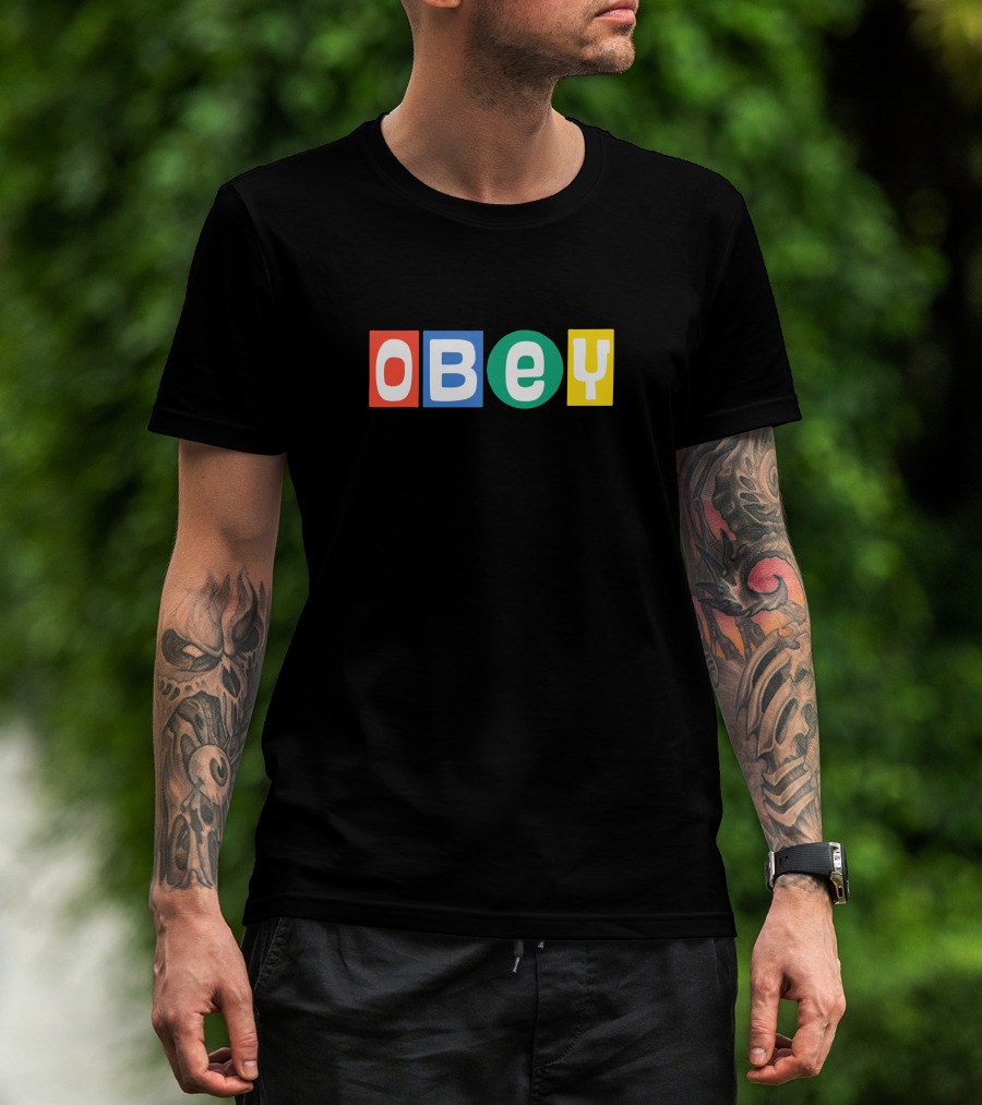 Tillys Obey Block Letter Merch T-Shirt