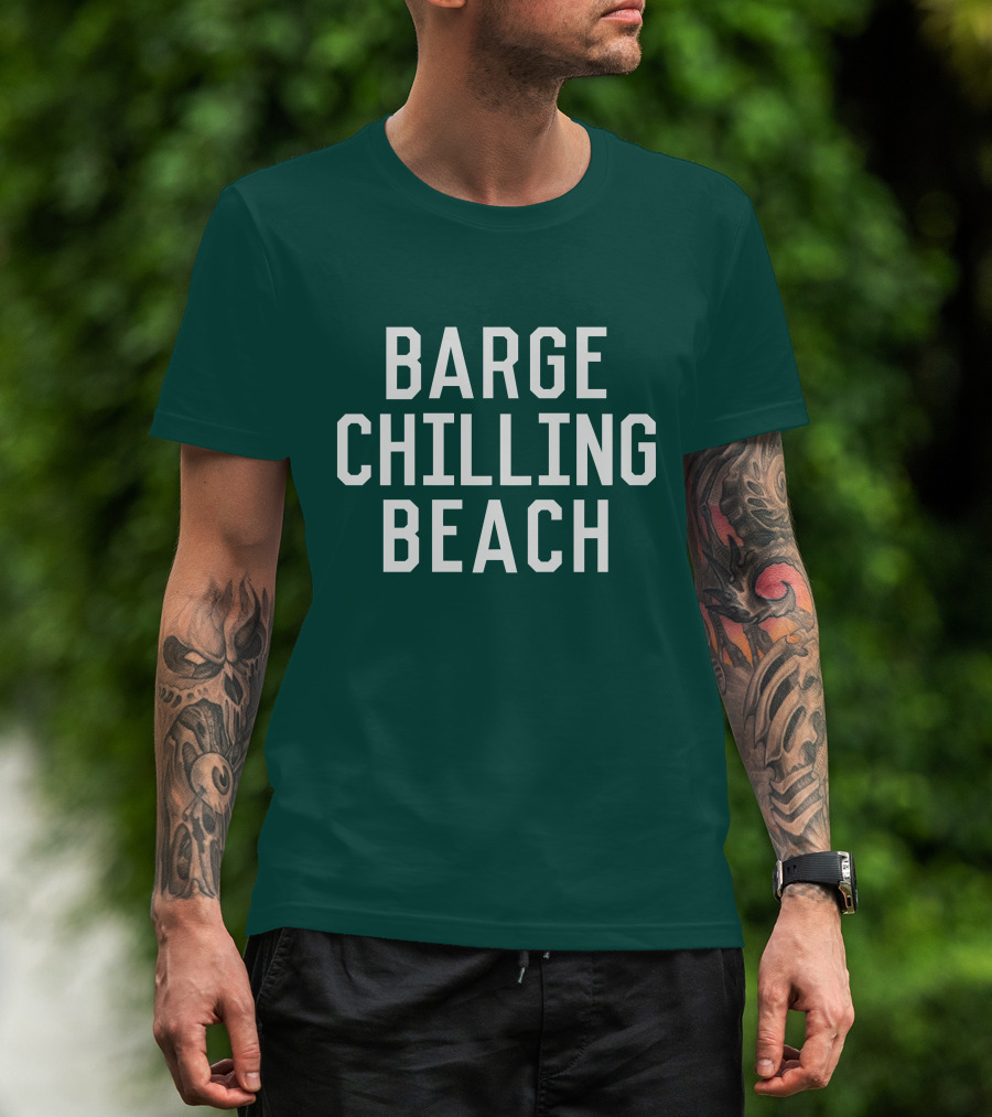 Barge Chilling Beach English Bay Vancouver Park BC Is Awesome T-Shirt