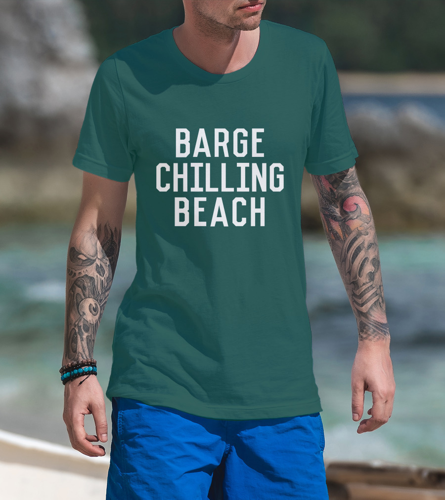 Barge Chilling Beach English Bay Vancouver Park BC Is Awesome T-Shirt