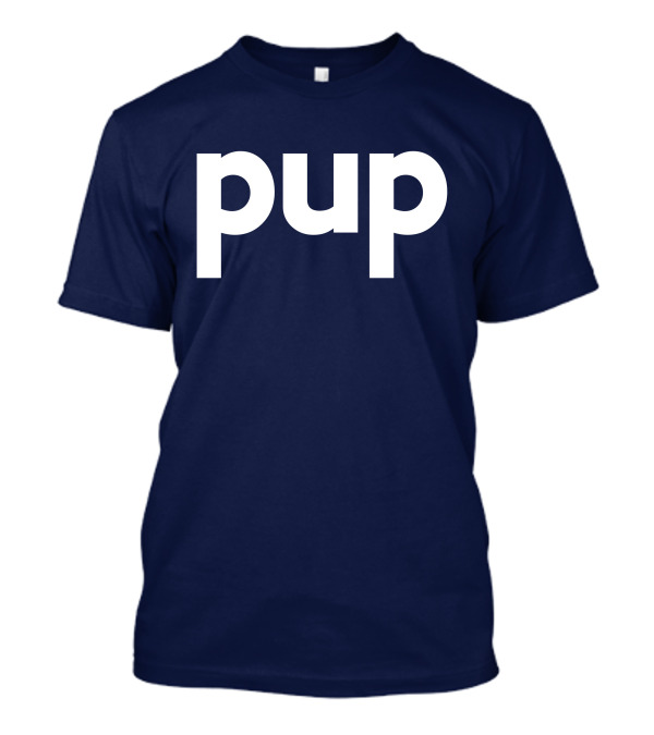 Gannondork Pup Bold Text Navy Background T-Shirt