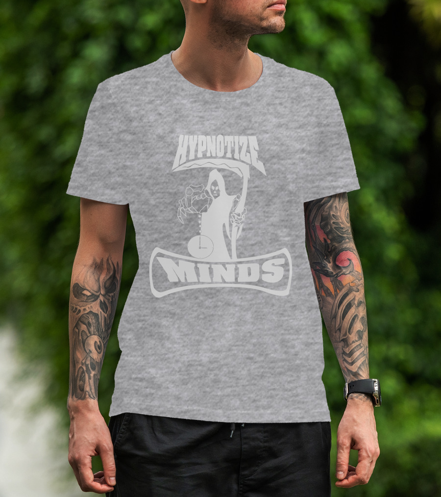 Three 6 Mafia Hypnotize Minds Grim Reaper Clock T-Shirt
