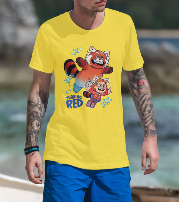 Turning Red Mario Bros 3 Redz The Artist T-Shirt