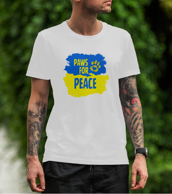 Paws For Peace Ukraine Zonram Liao Custom Ink Shop Store T-Shirt
