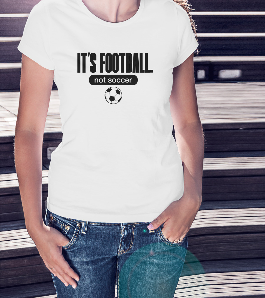 It's Football Not Soccer NBA 2K Uki Soccer Ball T-Shirt