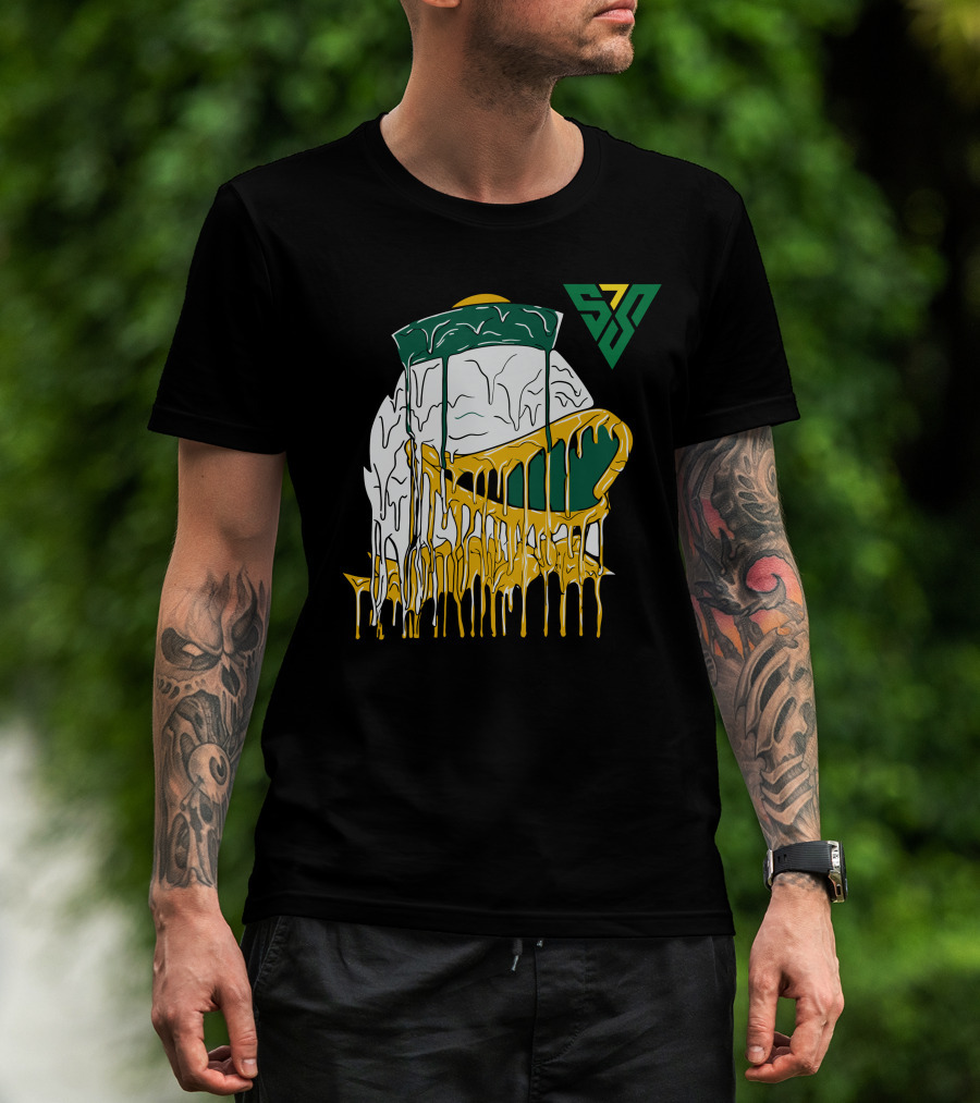 Lackavelli Shop Meltdown Drip Cheese Hat Logo 77 T-Shirt