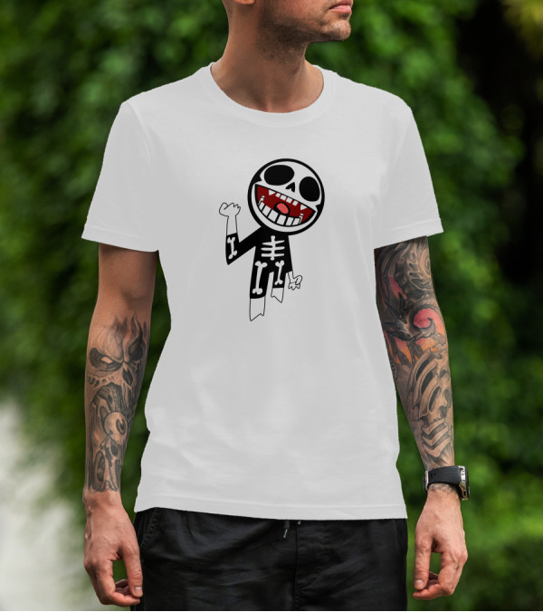 Gorillaz Bonesy Halloween Skeleton Character T-Shirt