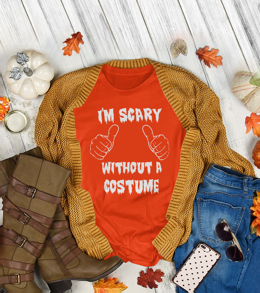 I'm Scary Without A Costume Thumbs Up Sinister Sidney T-Shirt