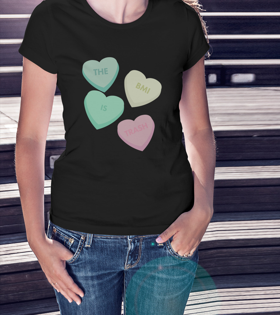 The Bmi Is Trash Pastel Heart Shapes T-Shirt
