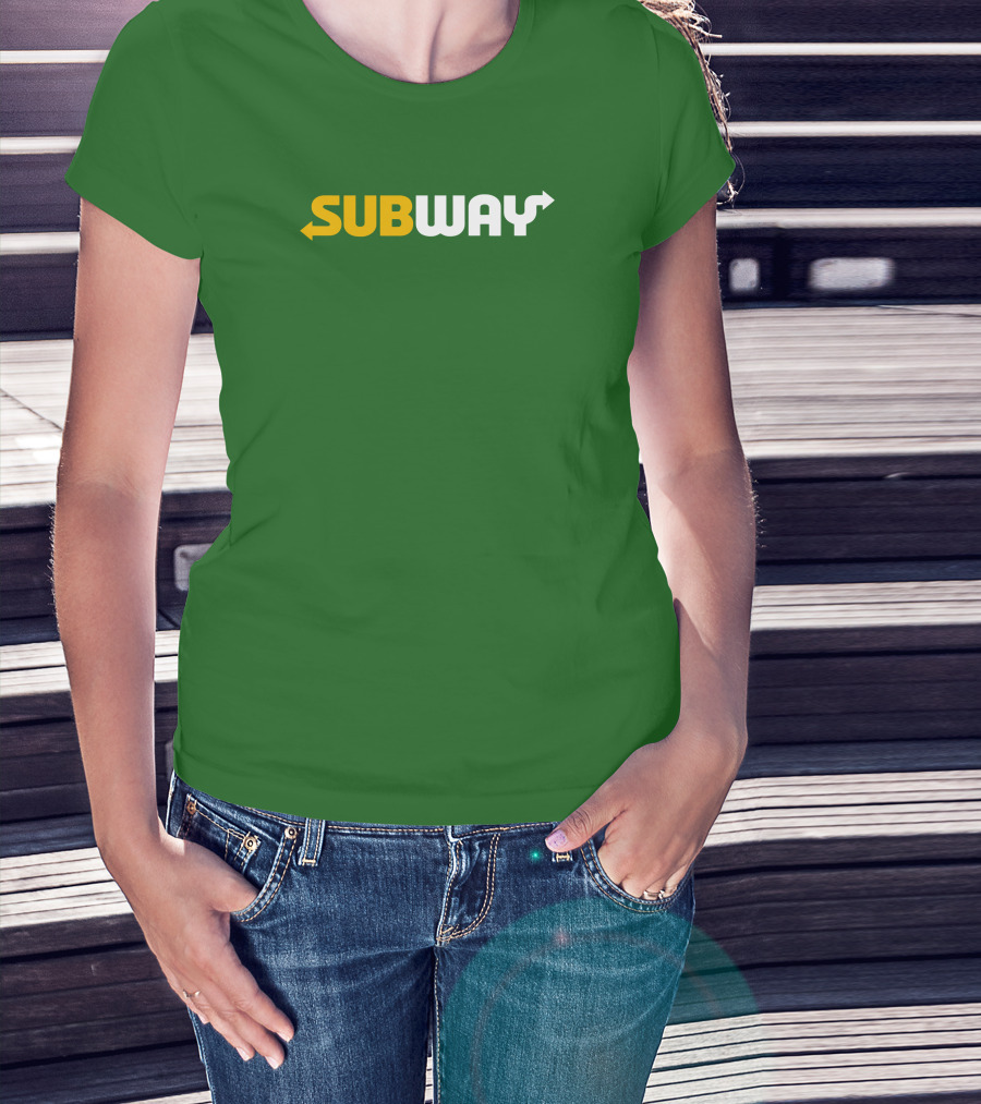 Keefler Subway Logo With Green Background T-Shirt