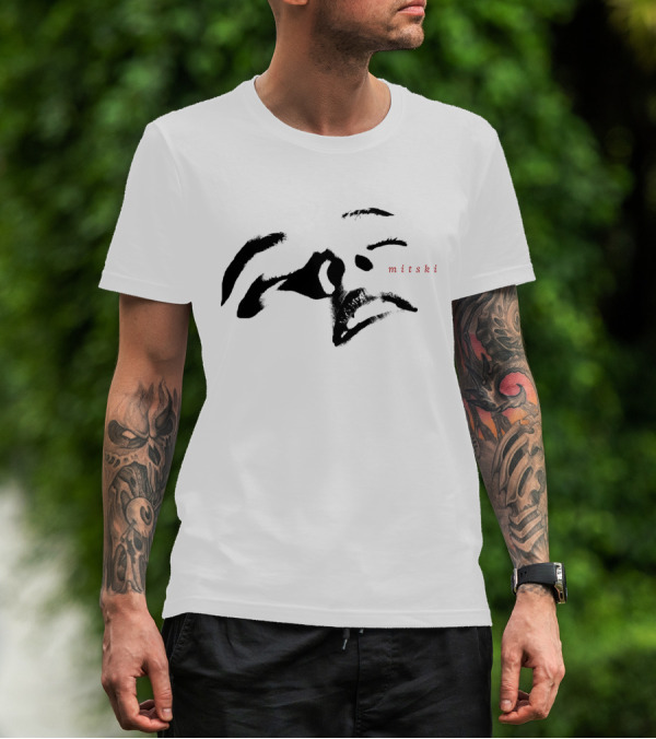 Mitski Merch Store Minimalist Facial Features T-Shirt