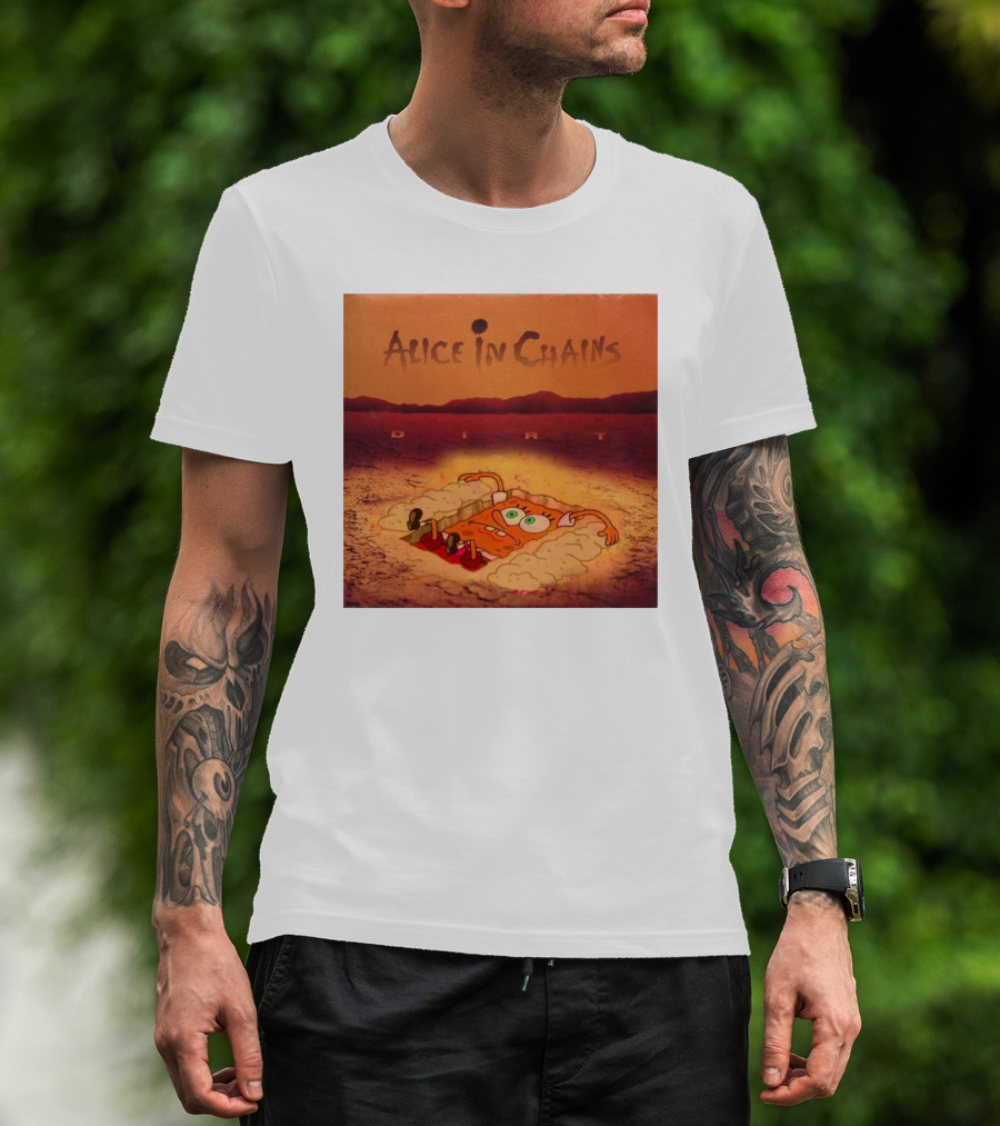 Alice In Chains Dirt Parody SpongeBob SquarePants Mocha Bigwanger12 T-Shirt