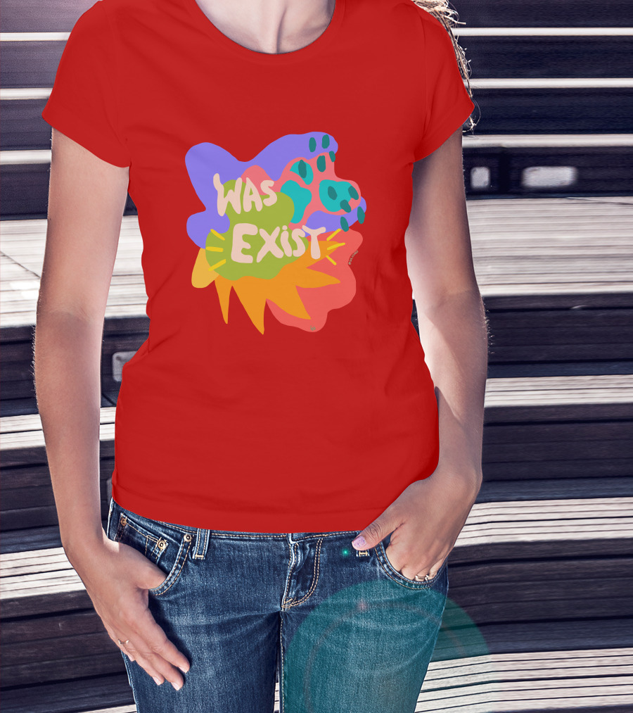 Soleoado Leȯ Was Exist Was Exist Colorful Abstract T-Shirt