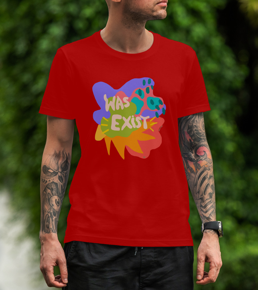 Soleoado Leȯ Was Exist Was Exist Colorful Abstract T-Shirt