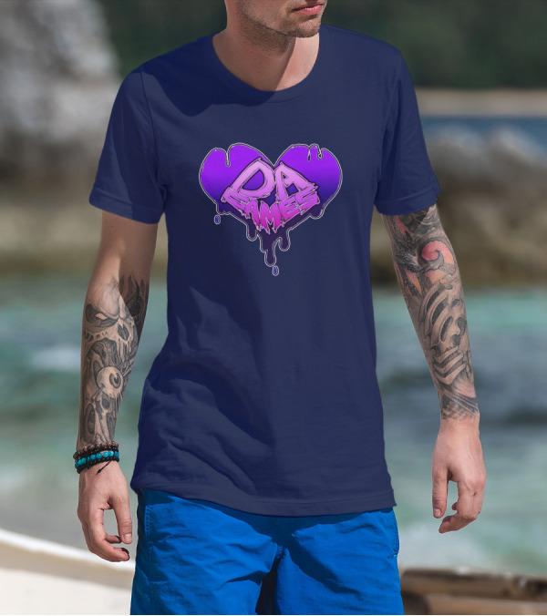 DAValentine Heart Drip Design DA Games Will Ryans Store T-Shirt