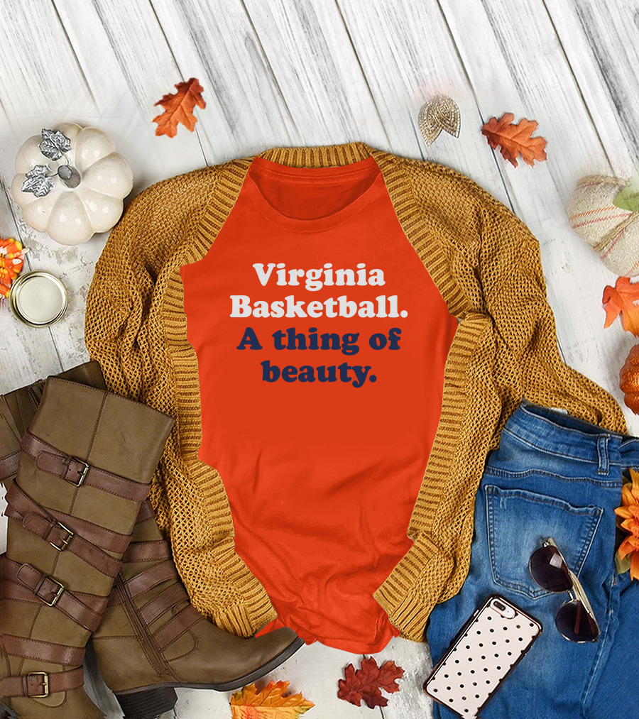 Virginia Basketball A Thing Of Beauty Orange T-Shirt