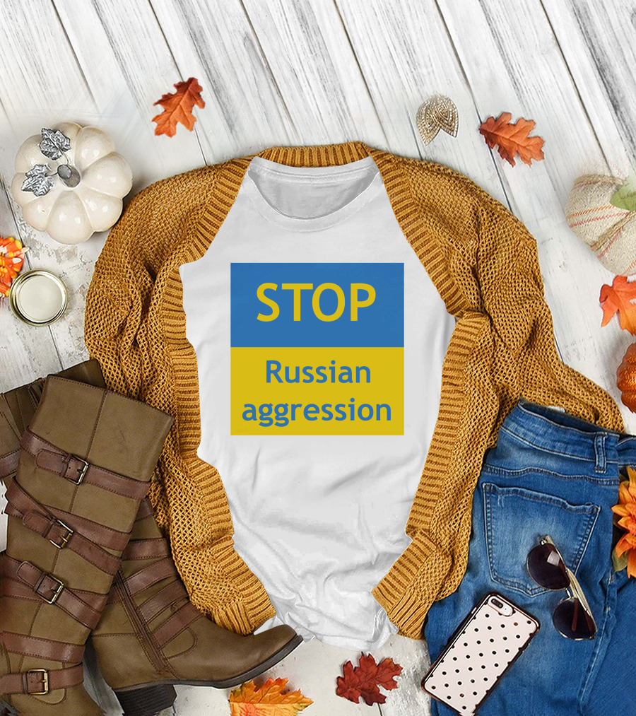 Stop Russian Aggression Dr. Samantha O'neill SA T-Shirt