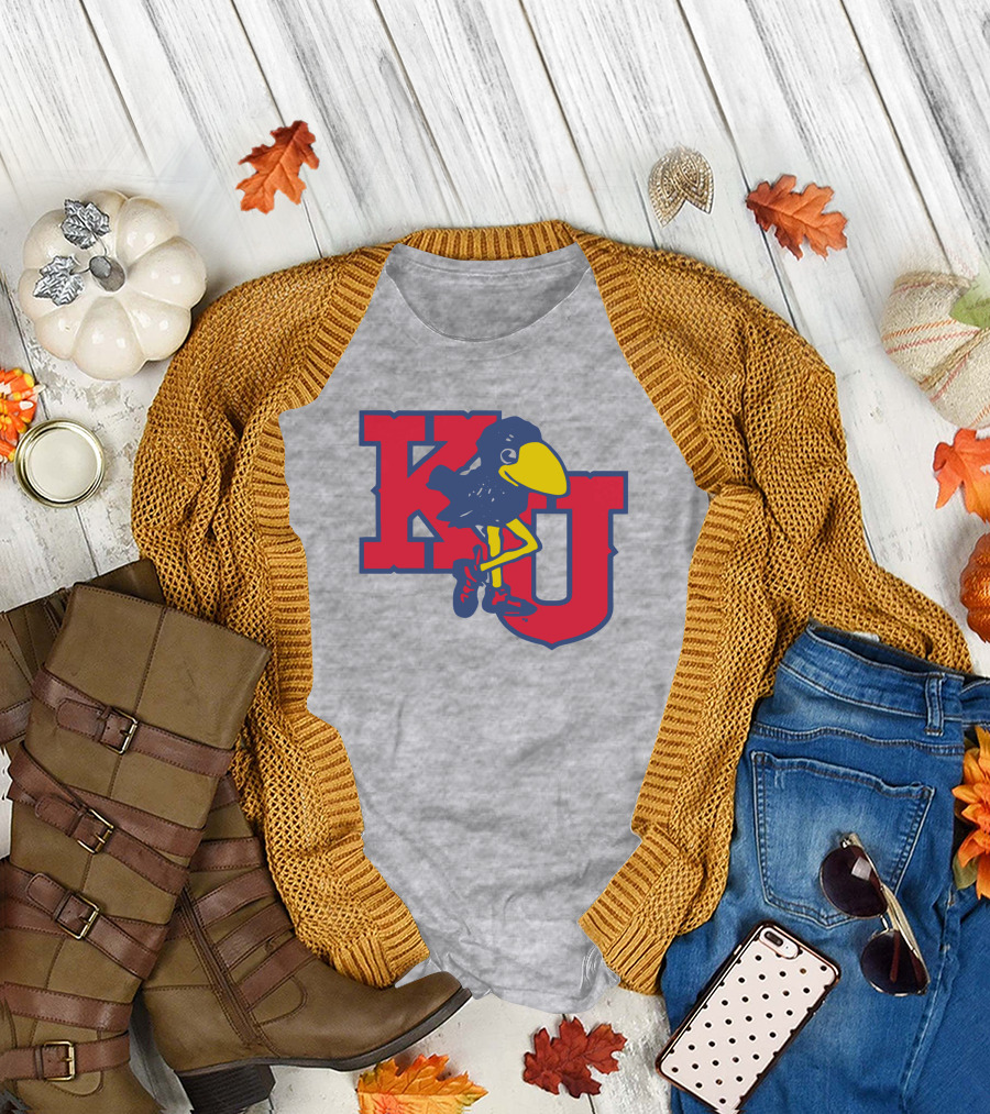 KU Homefield Vintage Long Leg Jayhawk T-Shirt