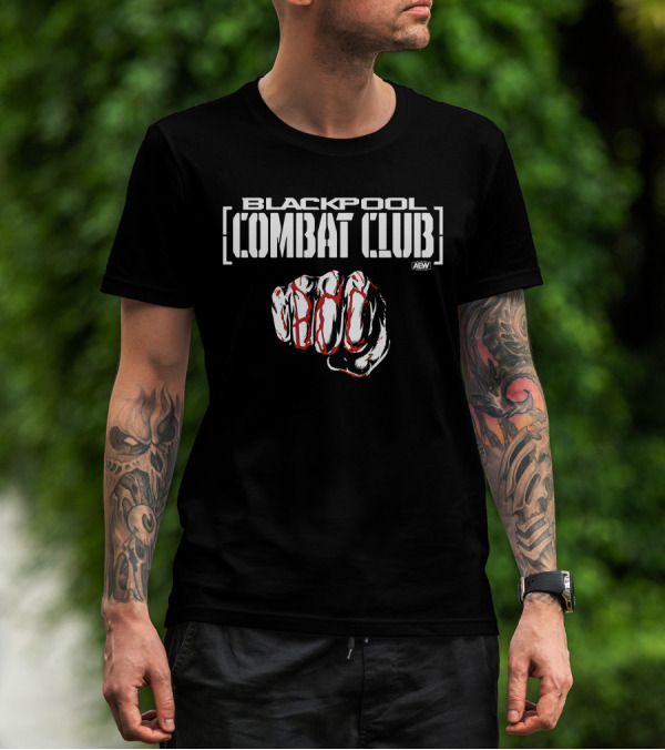 AEW Blackpool Combat Club Forged Fist T-Shirt