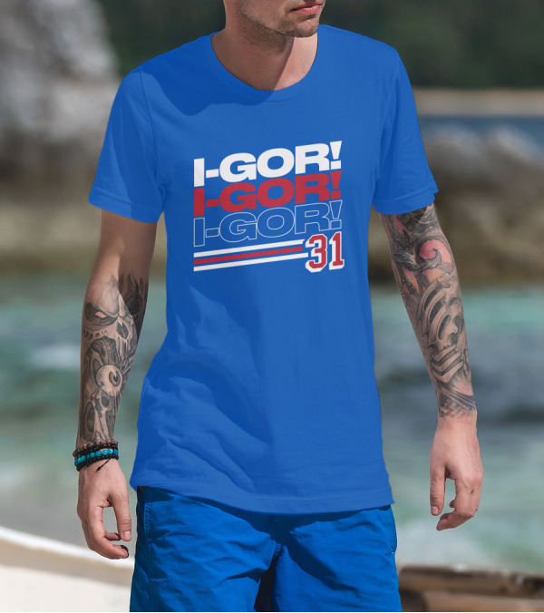 We Bleed Blue NYC Merch Store I-Gor I-Gor I-Gor 31 T-Shirt