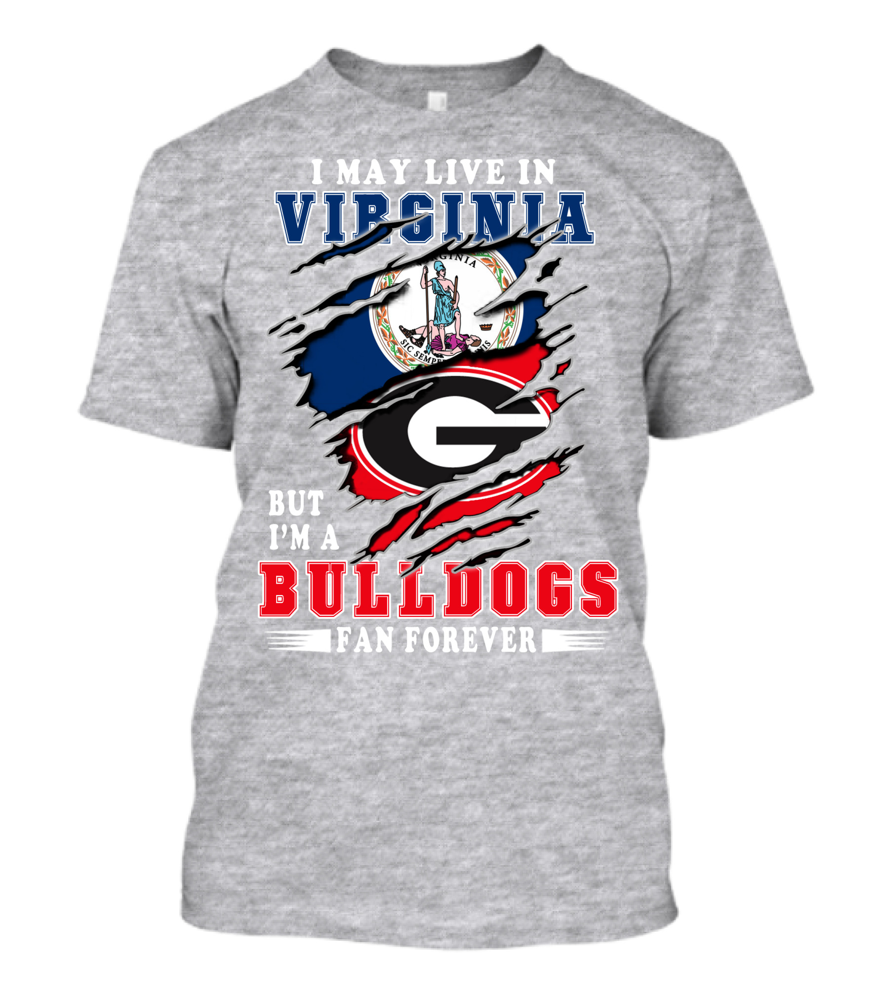 Virginia Living Bulldogs Fan Forever T-Shirt