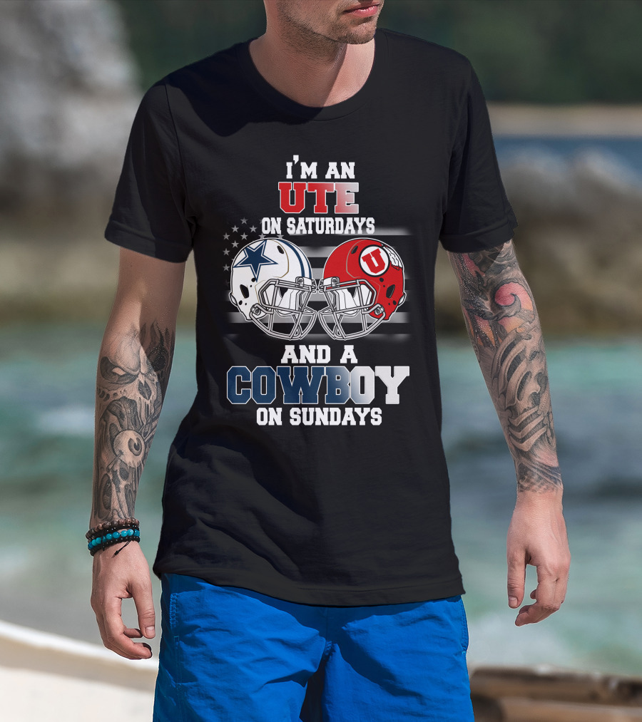 I'm An Ute On Saturdays And A Cowboy On Sundays T-Shirt