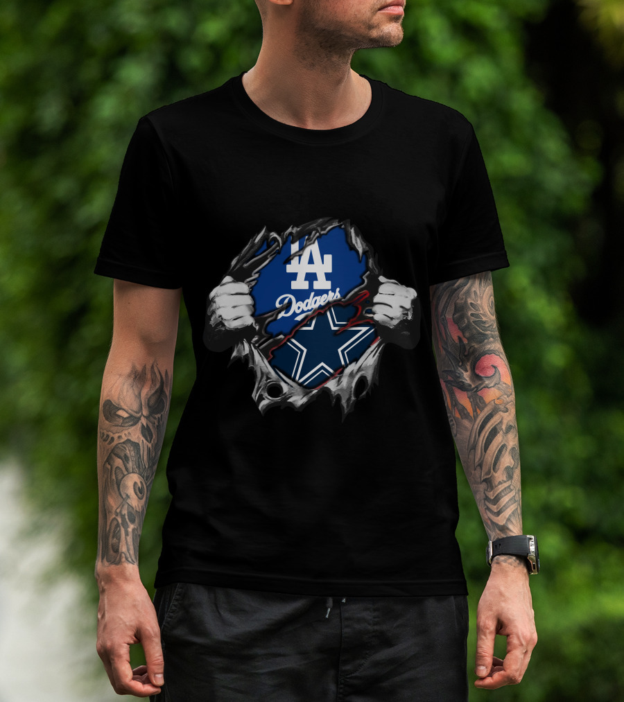 La Dodgers And Cowboys Crossover T-Shirt