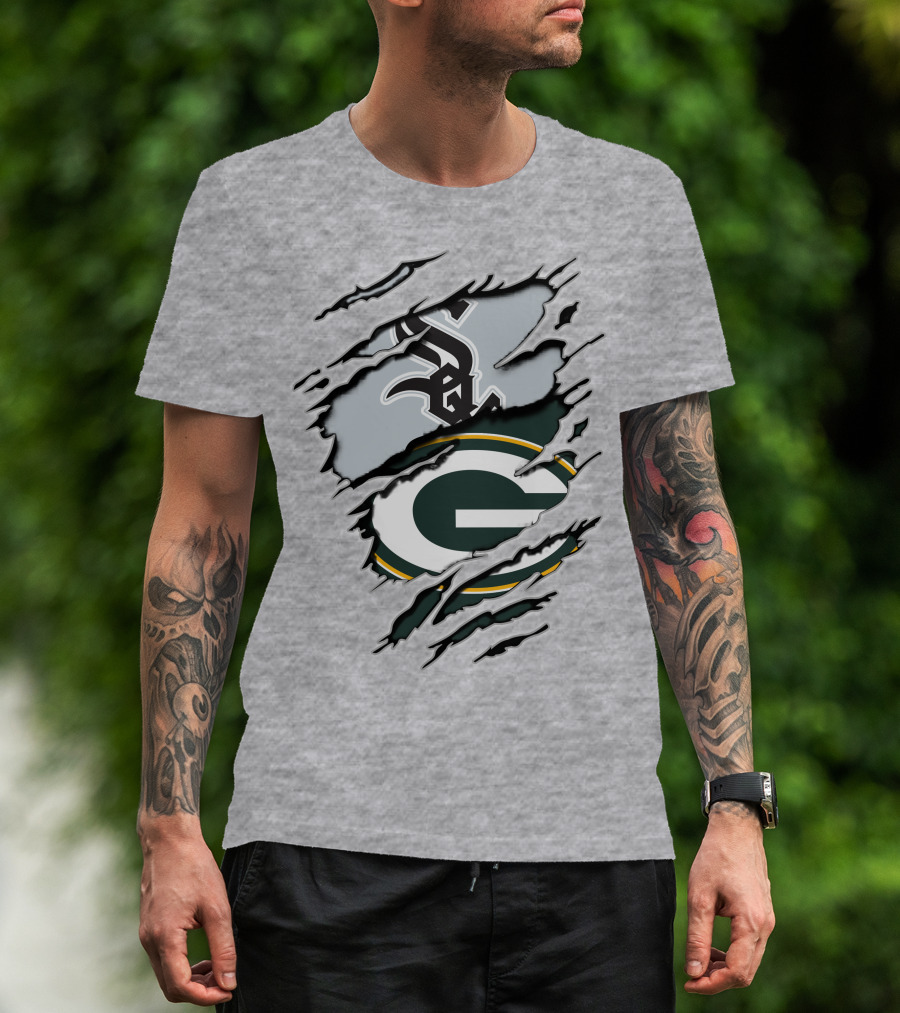 Packers White Sox Logo Mashup T-Shirt