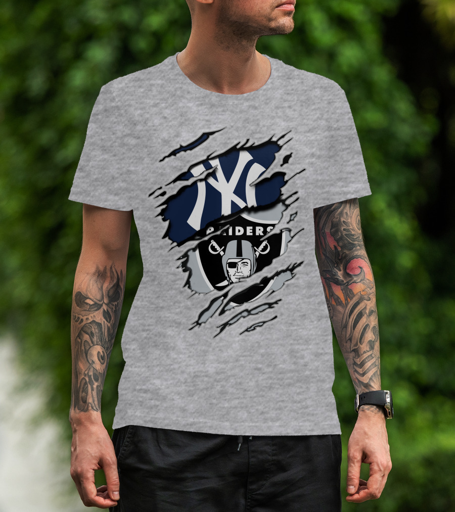 Raiders Yankees Ny Crossover T-Shirt