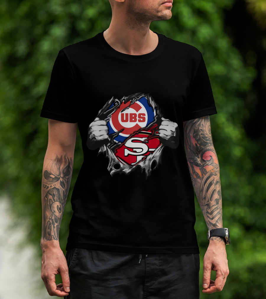 49ers Cubs Logo Fusion Fan Crossover T-Shirt