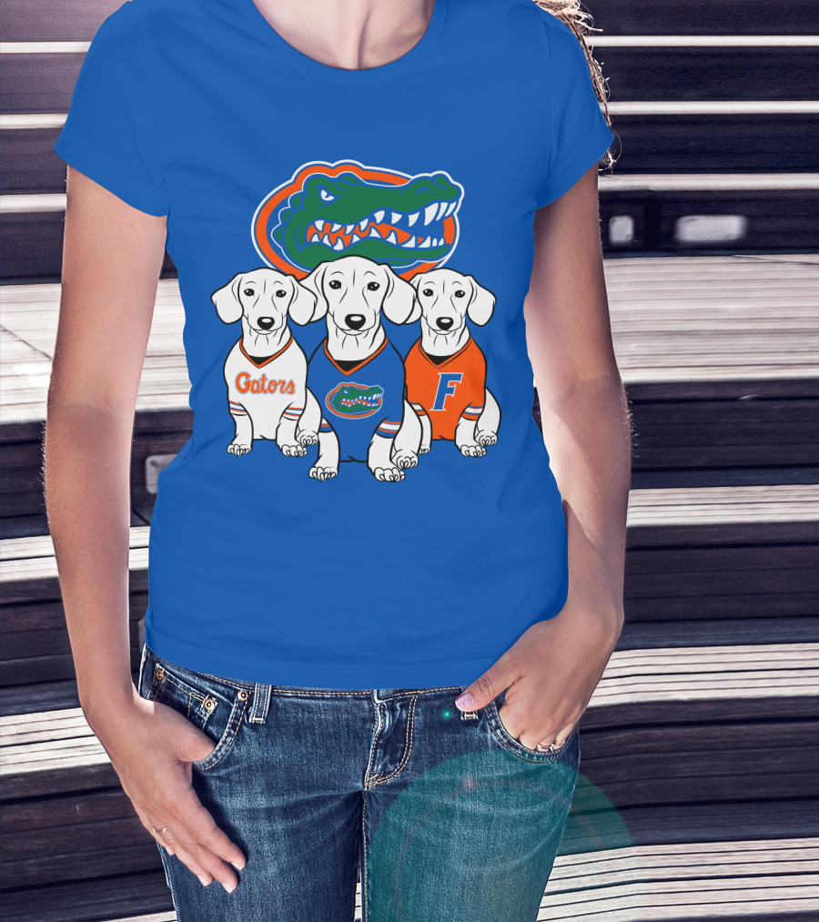 Florida Gators Dachshund Dogs T-Shirt