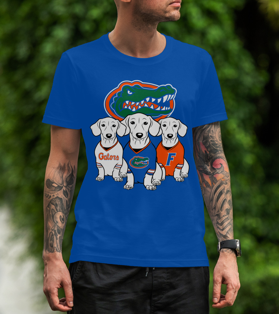 Florida Gators Dachshund Dogs T-Shirt