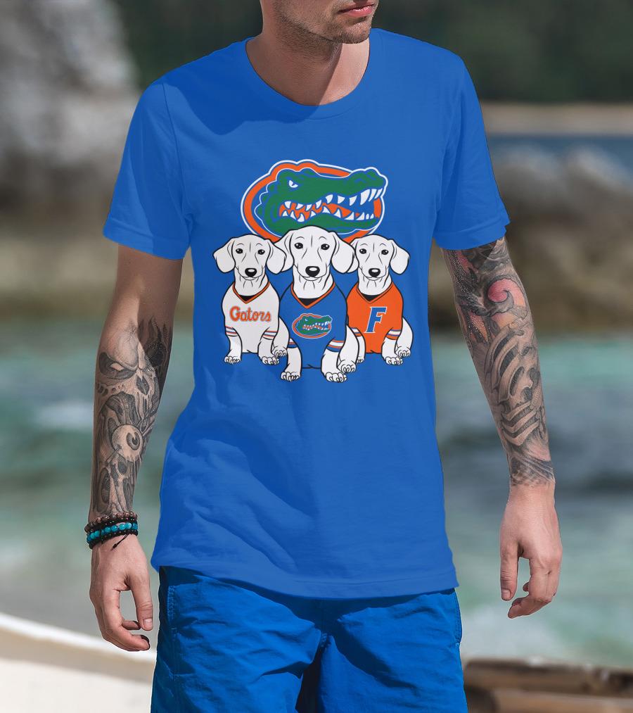 Florida Gators Dachshund Dogs T-Shirt